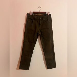 Banana Republic Men's Dark Green Slim Pants